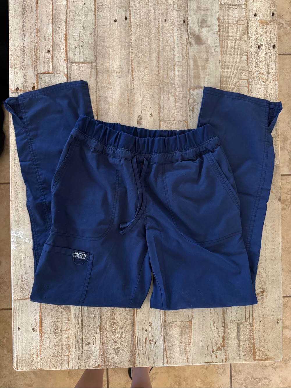 Cherokee Workwear Revolution WW105 Scrub Pants Women’s Small Navy